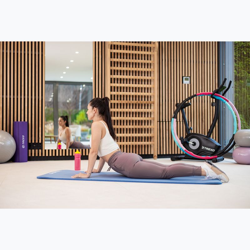 Килимок для тренувань XTREXO NBR 15 мм з ремінцем синій 5