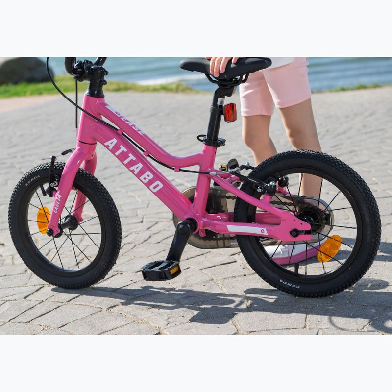 Дитячий велосипед ATTABO EASE 14" рожевий 9