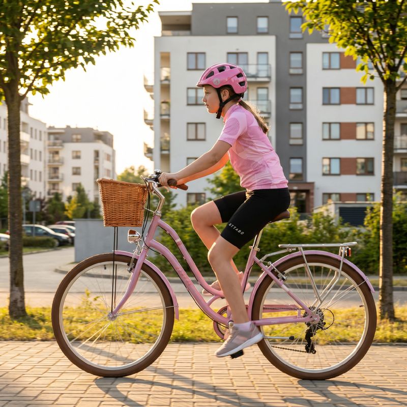 Велосипед міський підлітковий ATTABO CITY 26" рожевий 18