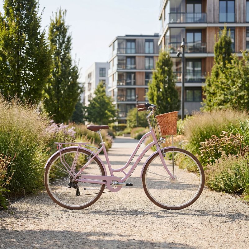 Велосипед міський жіночий ATTABO CITY 28" рожевий 3