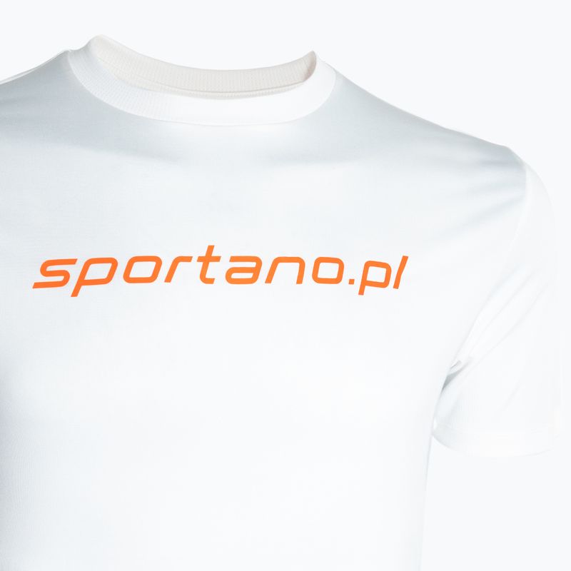 Чоловіча бігова сорочка SPORTANO Active біла 3