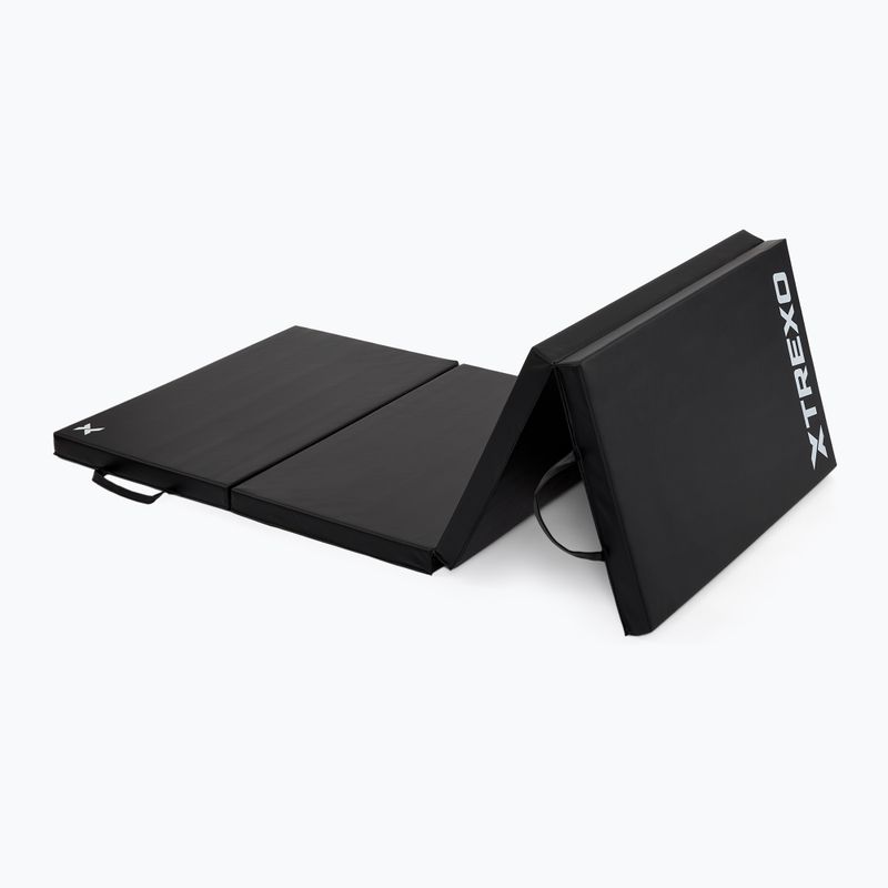 Матрац гімнастичний XTREXO складний великий чорний