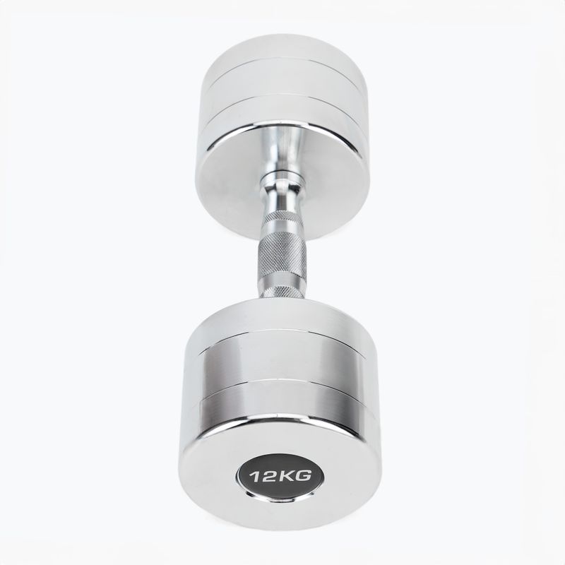 Гантелі хромовані XTREXO 2x12 кг срібний 3