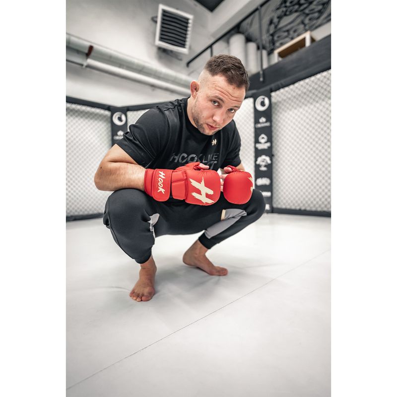 Рукавиці спарингові MMA HOOK FIGHTING TX0-B4M0016 червоний 8