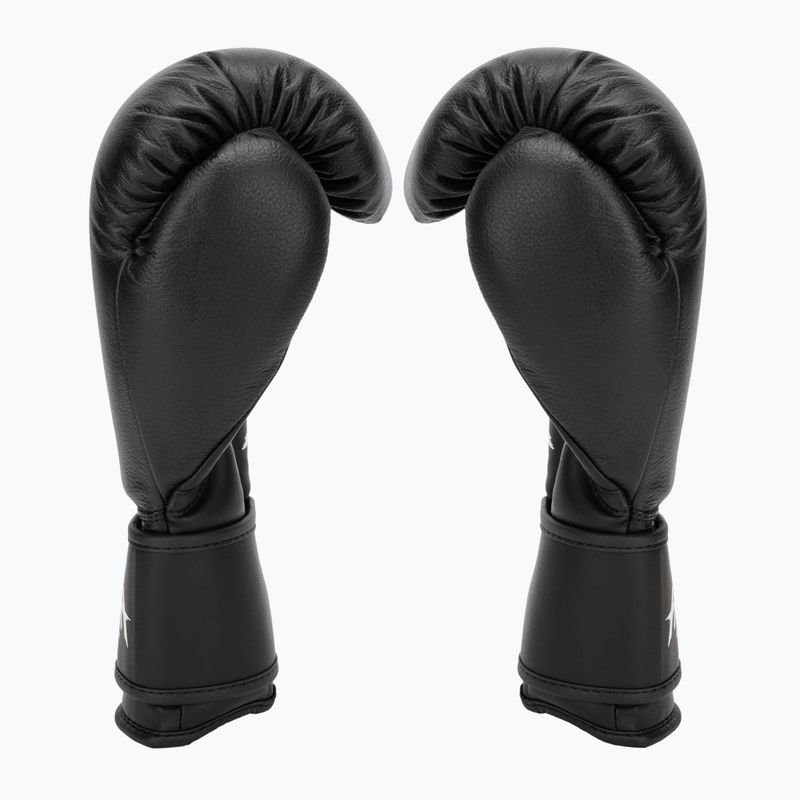 Рукавиці боксерські HOOK FIGHTING Ready to Fight шкіряні чорний 4