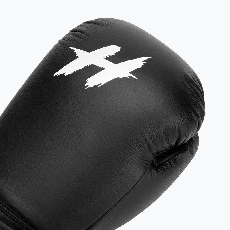 Рукавиці боксерські HOOK FIGHTING Ready to Fight шкіряні чорний 5