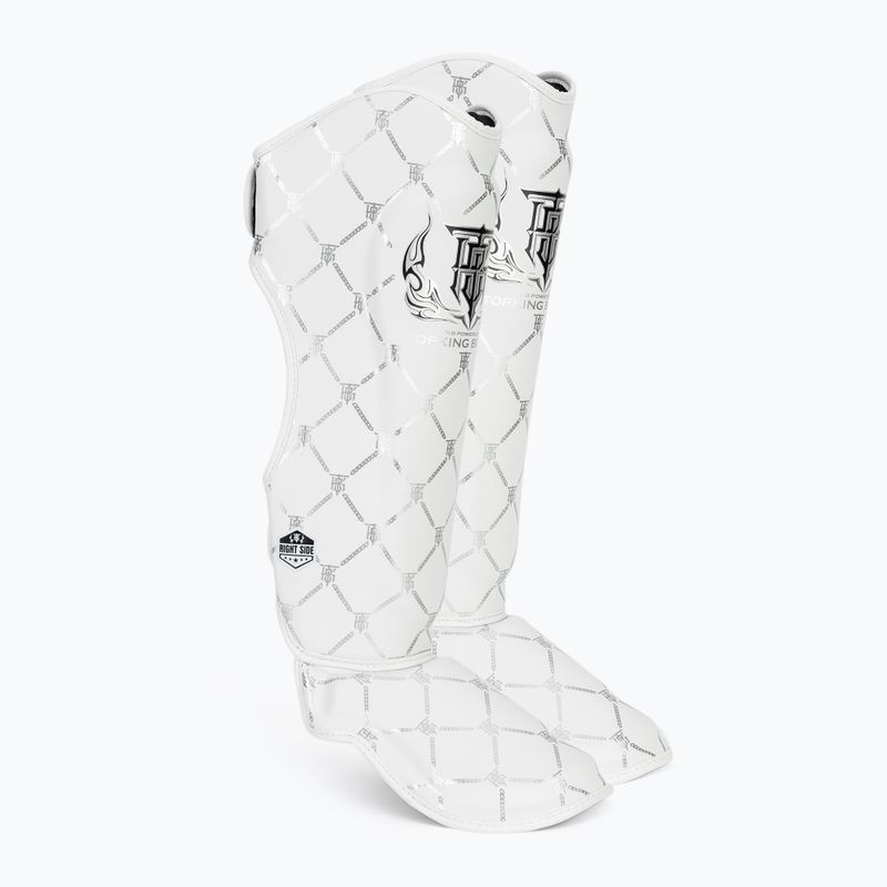 Захист на гомілки та стопи Top King Chain white/silver