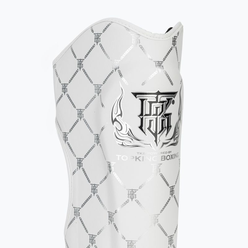 Захист на гомілки та стопи Top King Chain white/silver 6