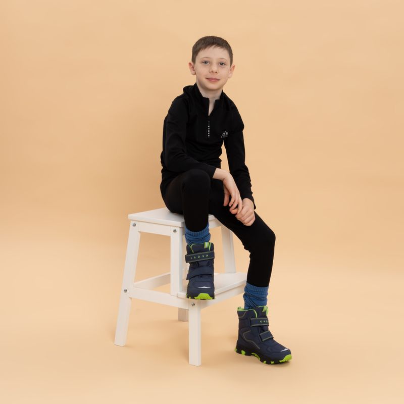 Дитячі снігоступи KADVA Snowey Mid WaterProof темно-синій/зелений 3