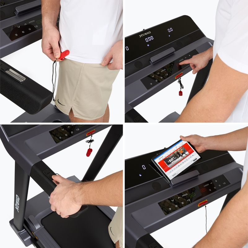 Електрична бігова доріжка XTREXO X450 чорний 15