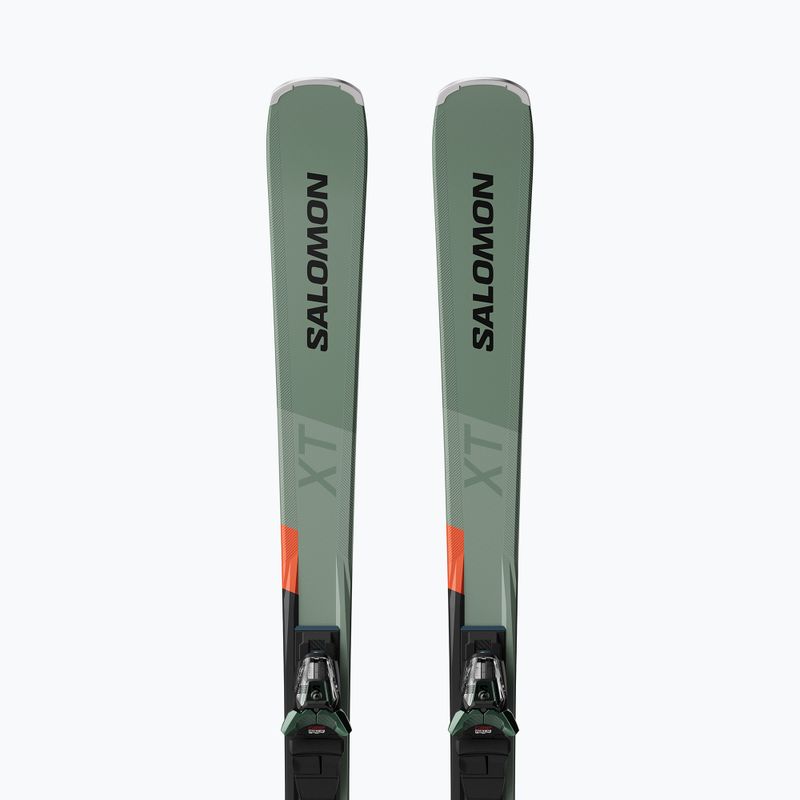 Лижі гірські Salomon S/Max 8 XT + Кріплення M11 GW oil green/black/neon red 4