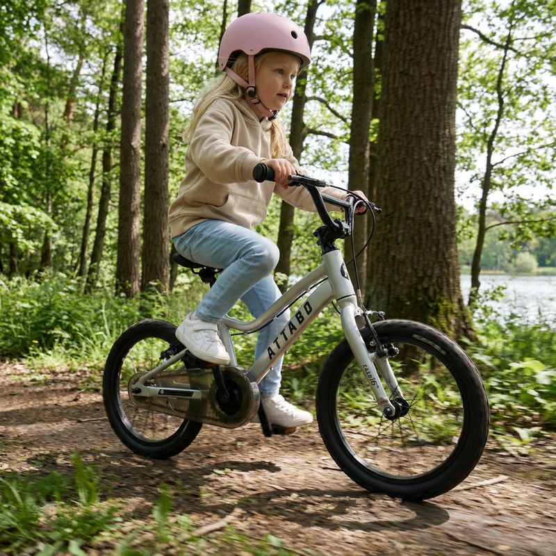 Велосипед дитячий ATTABO EASE 16" 7,3 кг срібний 6