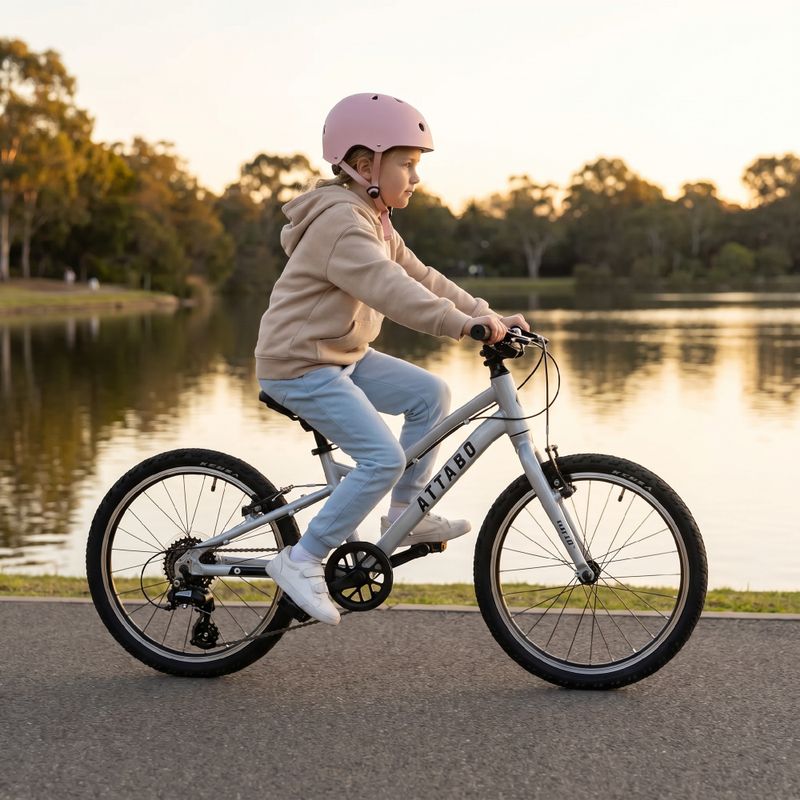 Велосипед дитячий ATTABO EASE 20" 9,1 кг срібний 6