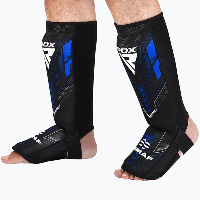 Захист для гомілок та стоп RDX IMMAF Approved Neoprene Shin Instep blue 6