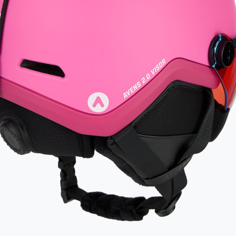 Шолом гірськолижний дитячий ATTABO Avens 2.0 Jr Visor рожевий 12