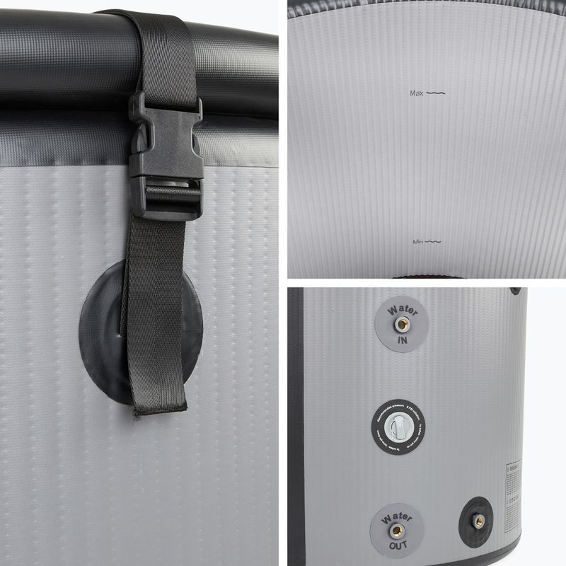 Басейн для моржування AQUASTIC BrrFree 382 л dropstitch сірий 13