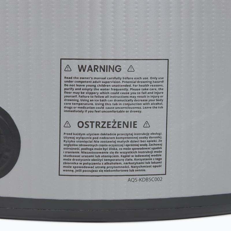 Басейн для моржування AQUASTIC BrrFree 382 л dropstitch сірий 16