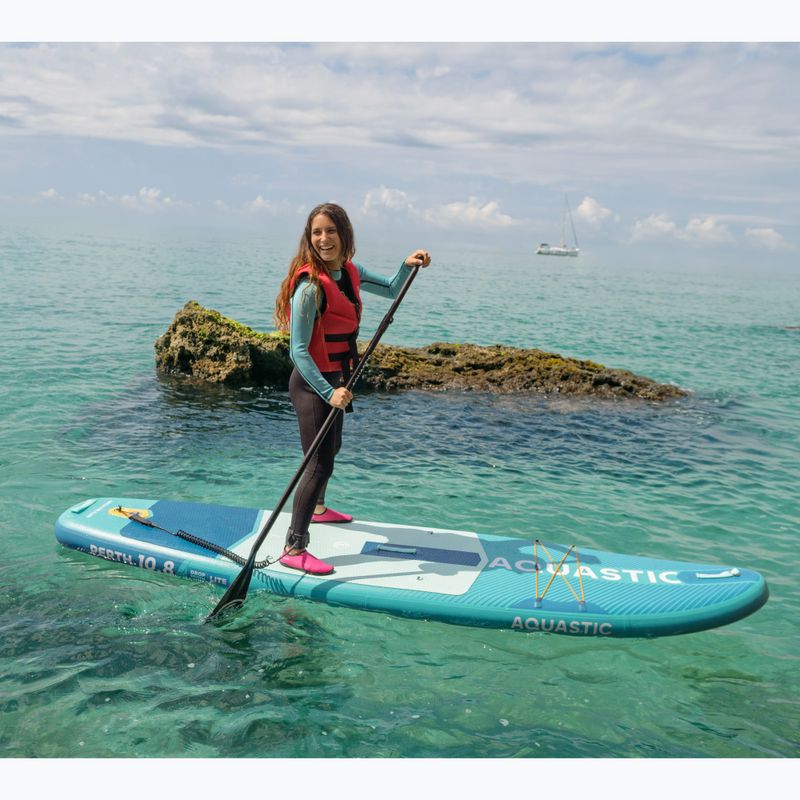 Набір дошка SUP надувна AQUASTIC Perth 10'8" allround green 21