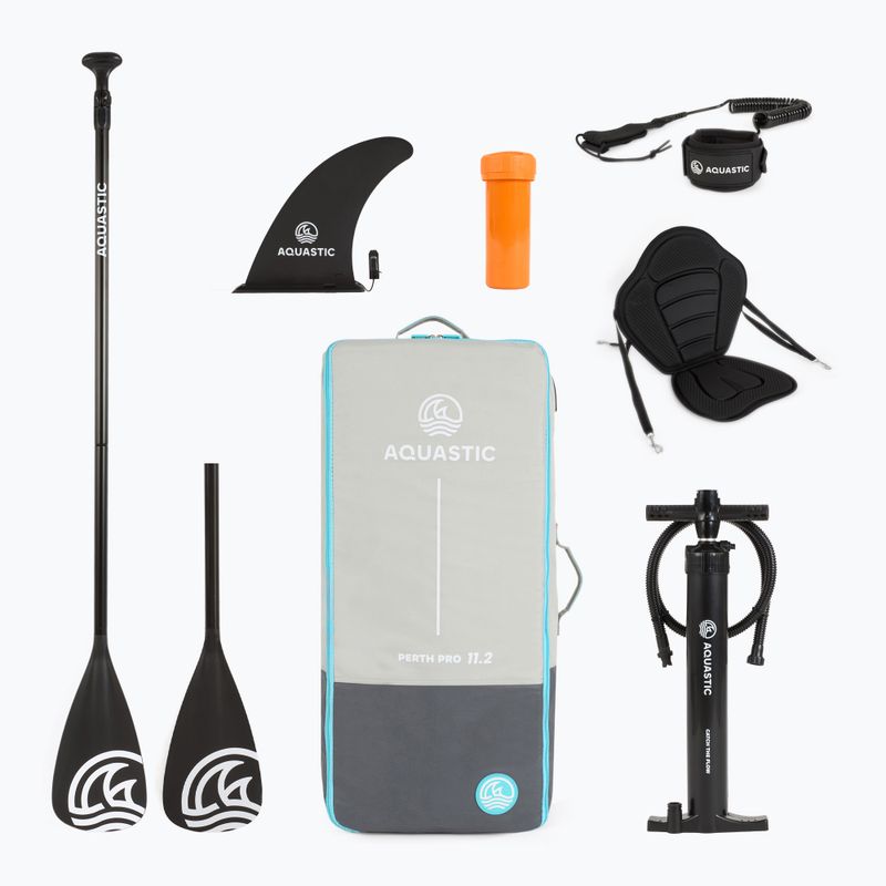 Набір дошка SUP надувна AQUASTIC Perth Pro 11'2" all-round blue 20