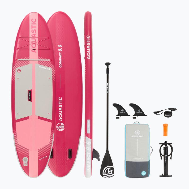 Дошка SUP AQUASTIC Compact 9'6" рожевий