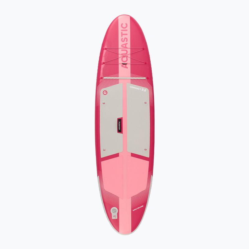 Набір дошка SUP надувна AQUASTIC Compact 9'6" pink 3