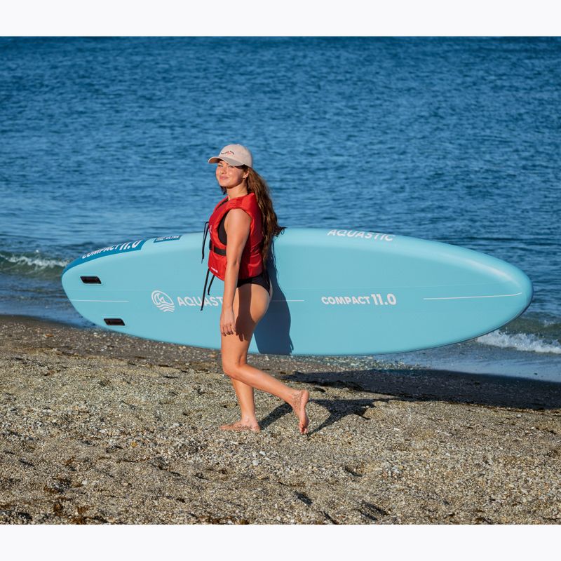 Комплект дошка SUP надувна Compact 11'0" синій 20