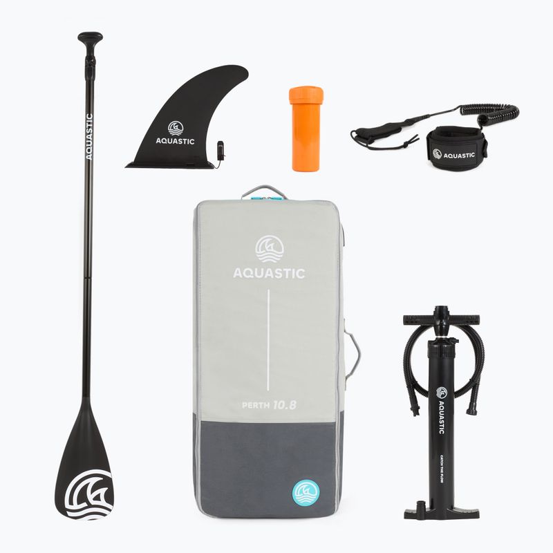 Набір дошка SUP надувна AQUASTIC Perth 10'8" allround dark blue 17