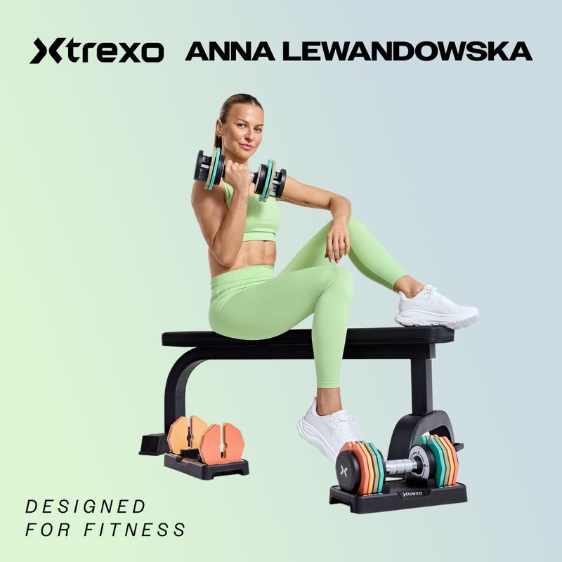 Комплект гантелей регульованих XTREXO 2 x 5 кг multicolor 2