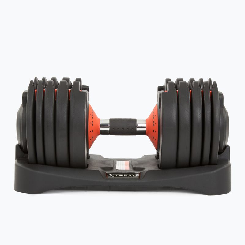 Регульована гантель TREXO 24kg EVO black 3
