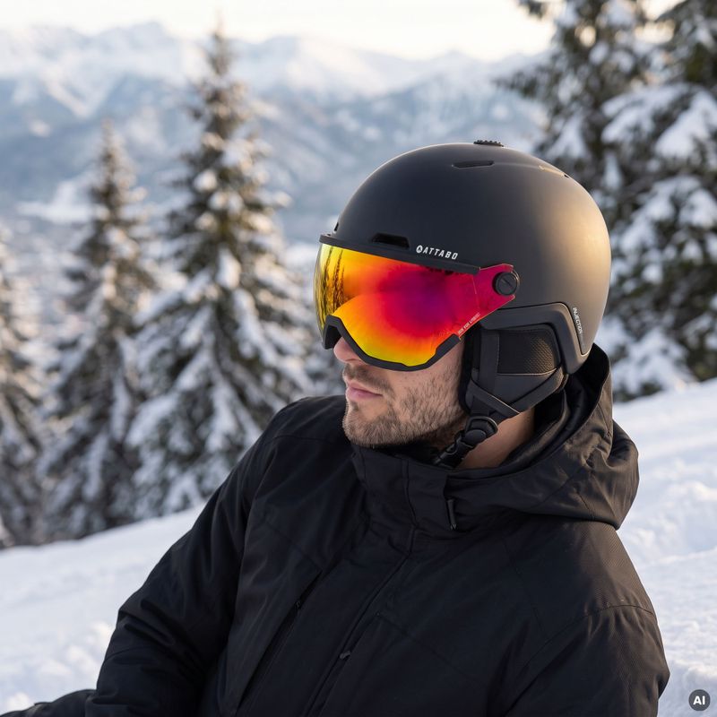 Шолом гірськолижний ATTABO Avens 2.0 Visor чорний 6