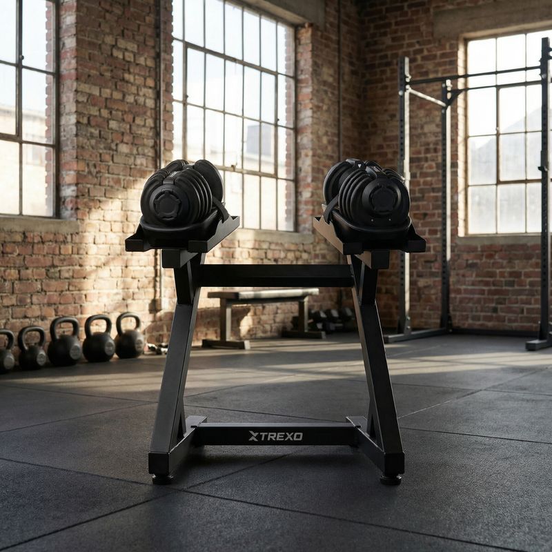 Стійка для гантелей регульованих XTREXO чорний 4