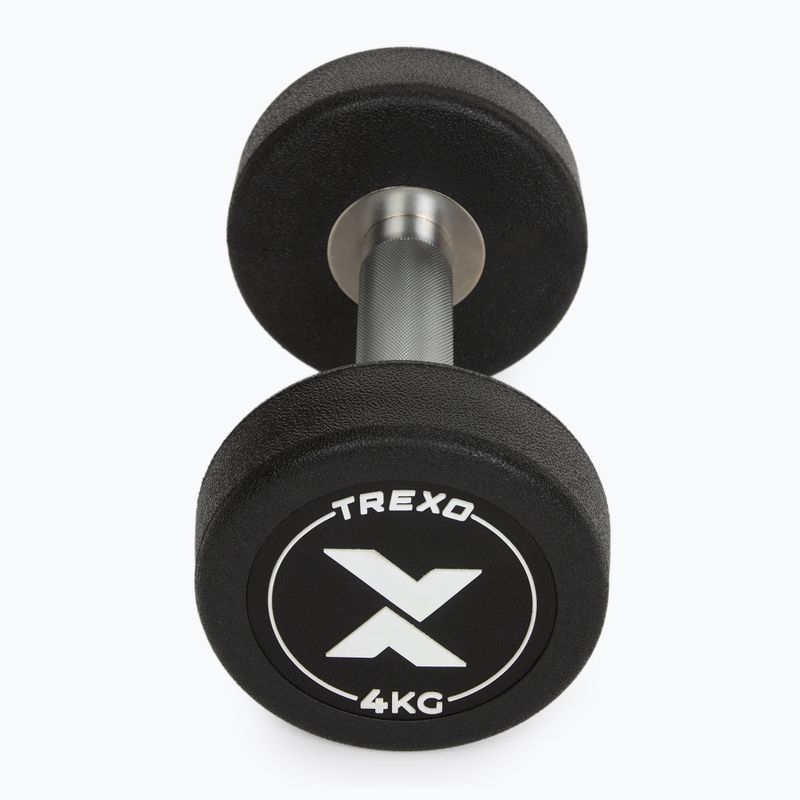 Гантель чавунний гумований XTREXO Pro 4 kg black 6