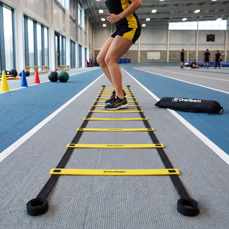 Драбина координаційна OneTeam S-AG LADDER 6M жовтий 3