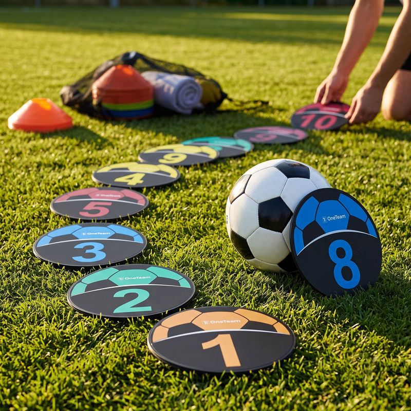 Тренувальні мітки OneTeam TRF08 10 шт. SOCCER 2