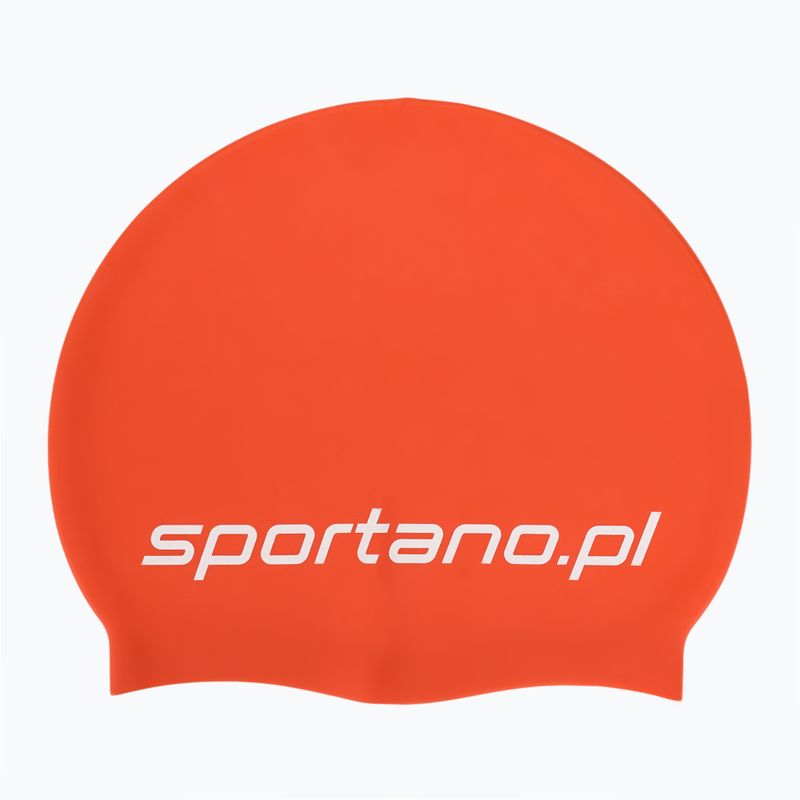 Шапочка для плавання SPORTANO silicone orange 2