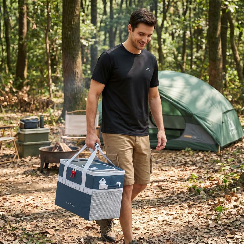 Холодильник туристичний KADVA foldable into Picnicer 30 l navy blue 15