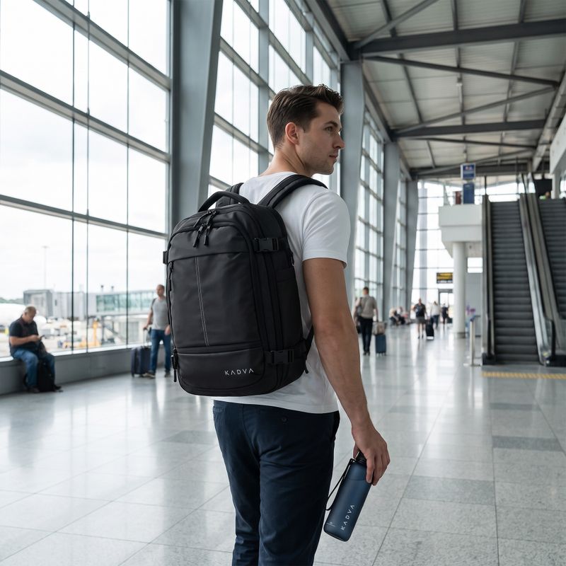 Кабінний вакуумний рюкзак KADVA ARTravel 22 л чорний 4