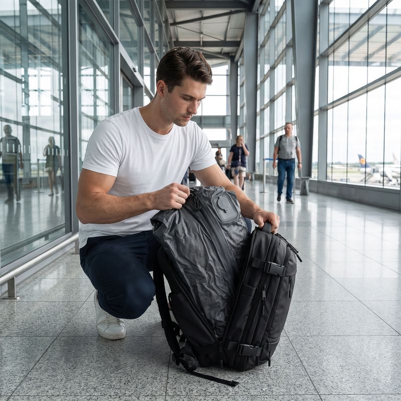 Кабінний вакуумний рюкзак KADVA ARTravel 22 л чорний 6