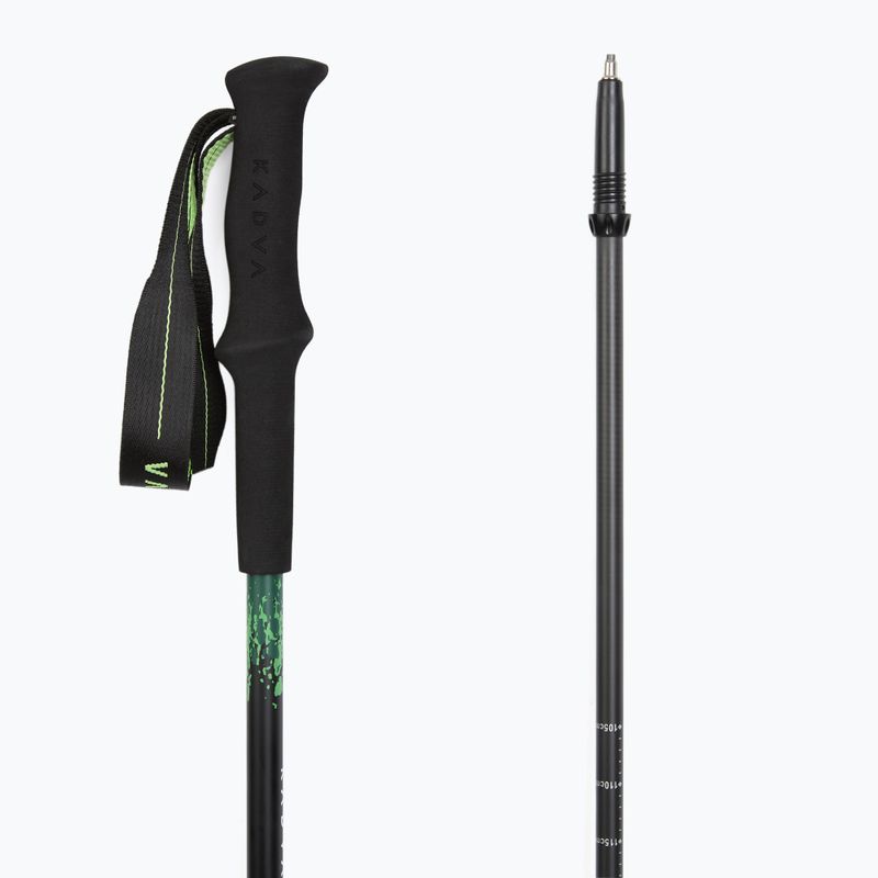 Палиці трекінгові KADVA Torre adjustable carbon green 3