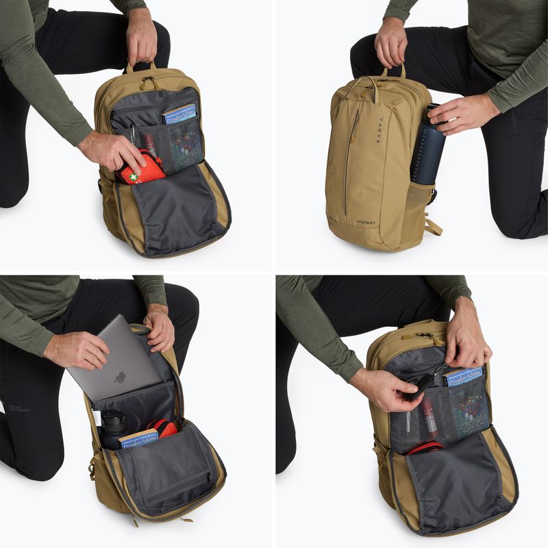 Рюкзак туристичний Kadva anyWAY 25 л пісковий 7