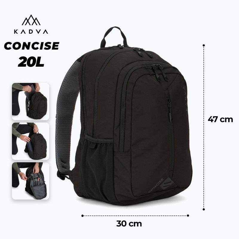 Рюкзак туристичний Kadva Concise 20 л black 2