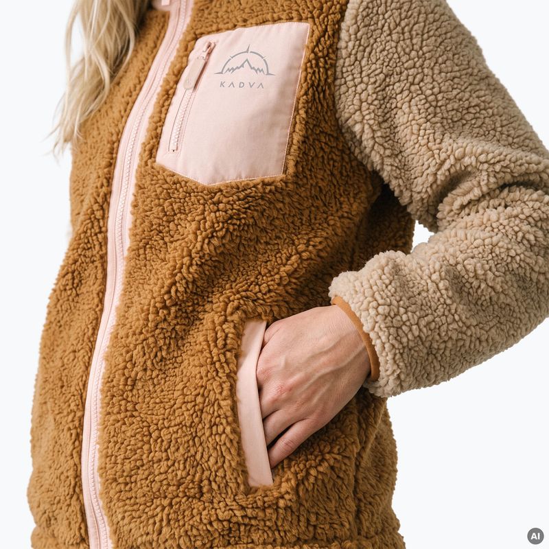 Жіноча флісова кофта KADVA Rodvik WMNS бежевий 7