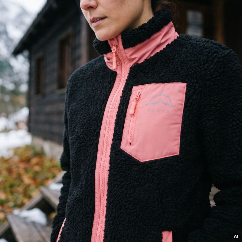 Жіноча флісова кофта KADVA Rodvik WMNS чорний 12
