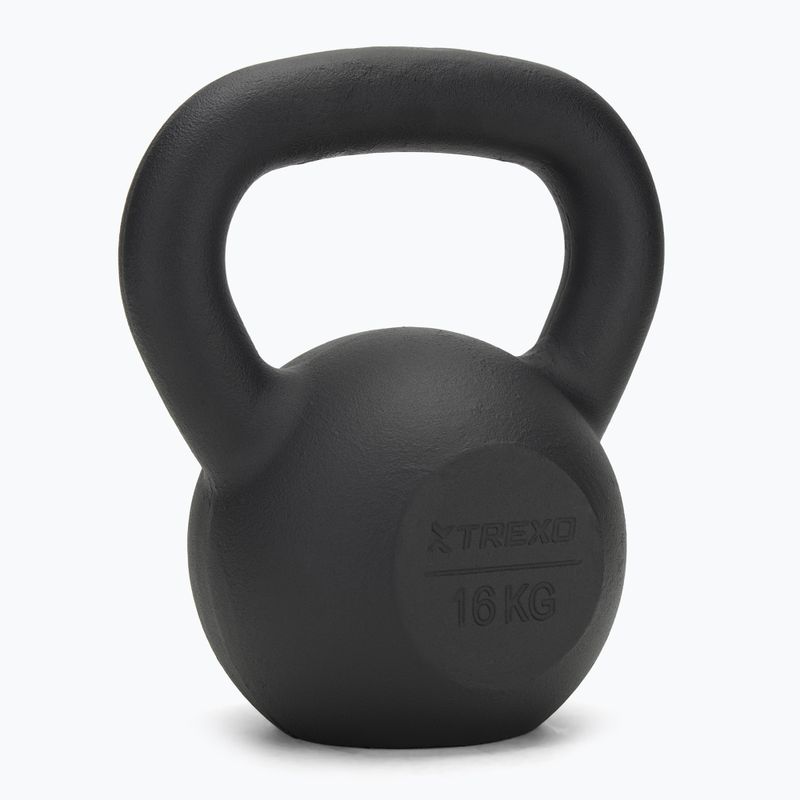 Гиря чавунна TREXO 16кг чорний