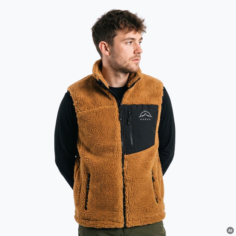 Чоловіча безрукавка KADVA RODVIK VEST коричнева