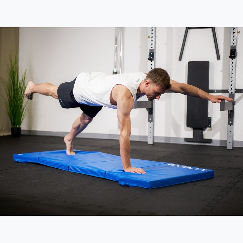 Матрац гімнастичний XTREXO складний 195 x 80 x 5 см блакитний 12