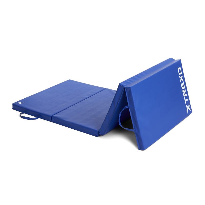 Матрац гімнастичний TREXO складний 195 x 80 x 5 см блакитний 10
