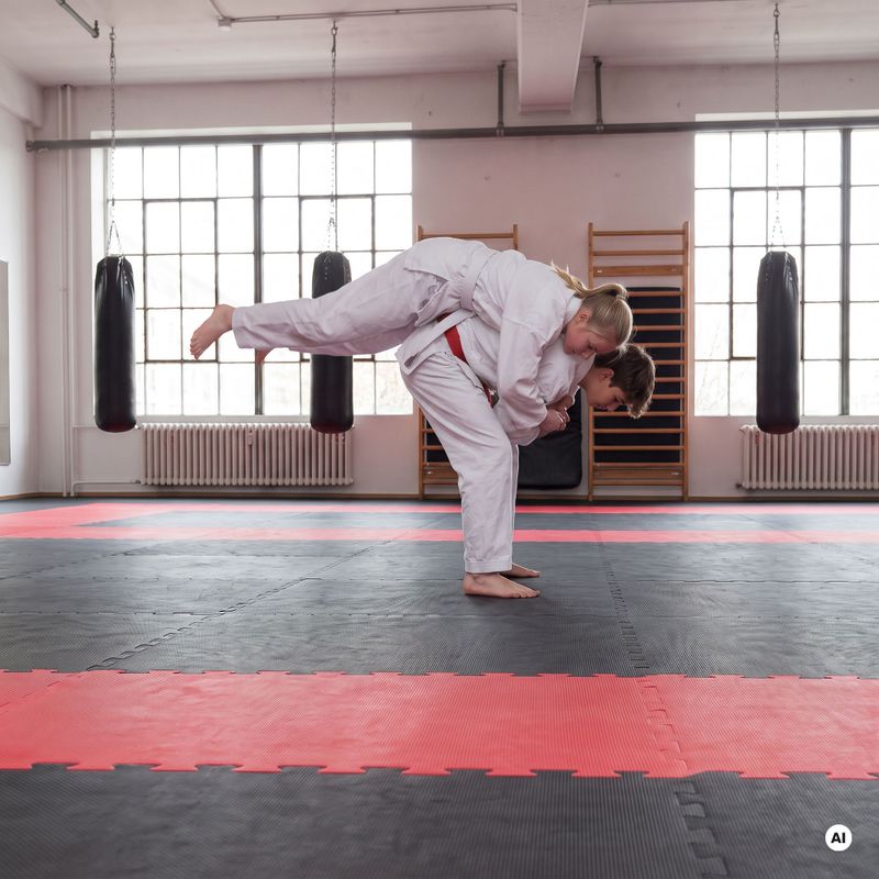 Килимок Puzzle HOOK FIGHTING Tatami червоний 3
