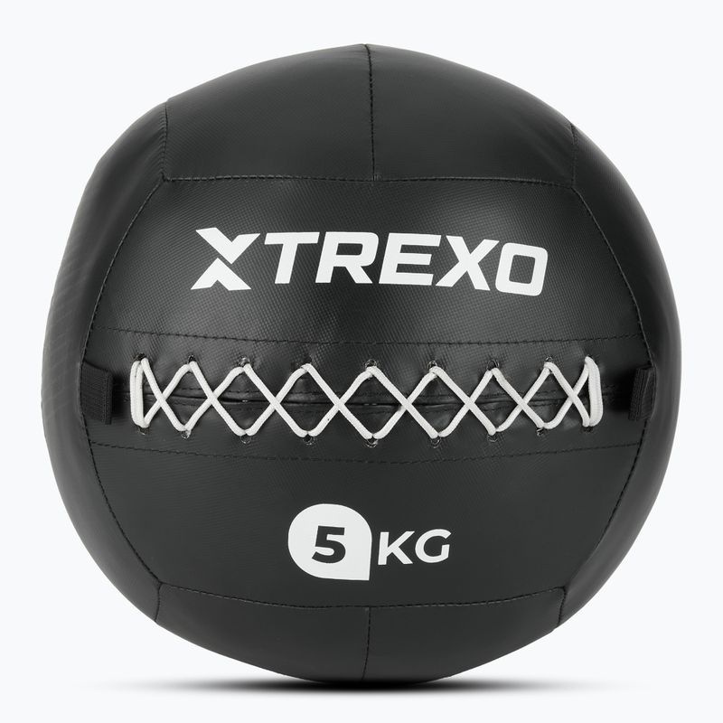 М'яч лікарський TREXO Wall Ball 5 кг чорний