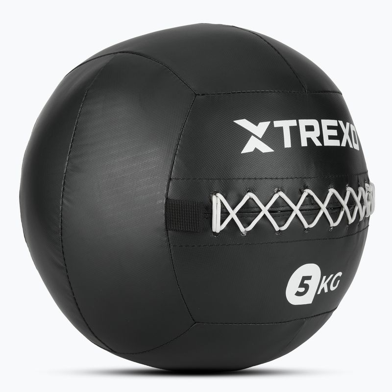М'яч лікарський XTREXO Wall Ball 5 кг чорний 3